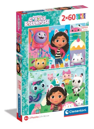 Produktfoto för Clementoni GABBY''S DOLLHOUSE, 60 styck, 4 År