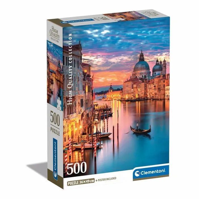Alternativ bild 0 för Clementoni High Quality Collection Lighting Venice, 500 styck, Liggande, 18 År