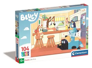Produktfoto för Clementoni Jigsaw Puzzle - Bluey in the Kitchen 104st. Golv