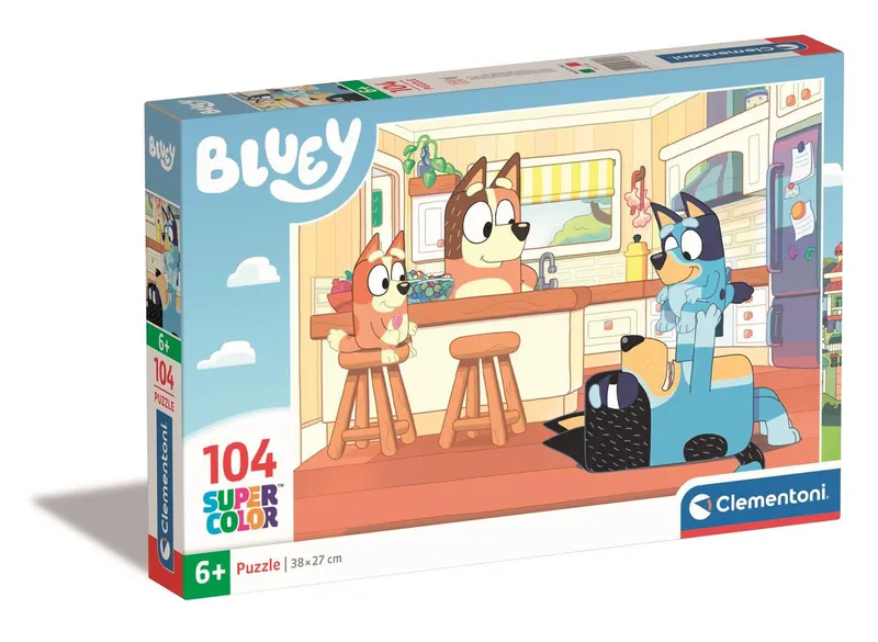 Alternativ bild 0 för Clementoni Jigsaw Puzzle - Bluey in the Kitchen 104st. Golv