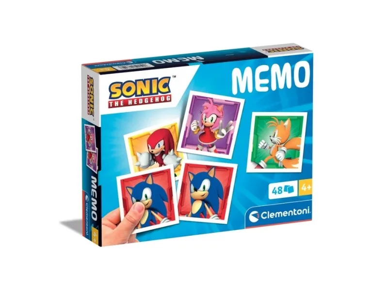 Alternativ bild 0 för Clementoni Memo Sonic, kortspel, minne, 4 år