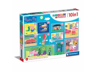Produktfoto för Clementoni Peppa Pig Supercolor 10 in 1, Tecknade serier, 4 År