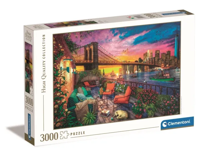 Alternativ bild 0 för Clementoni Puzzle Manhattan Balcony Sunset 3000st. Golv