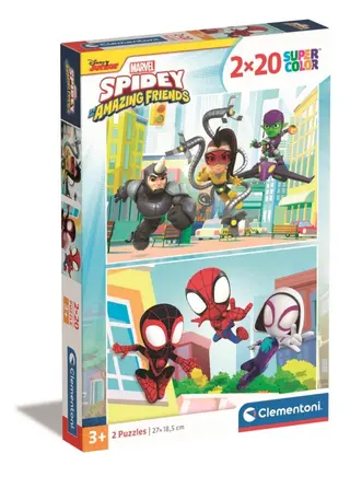 Produktfoto för Clementoni Spidey Pussel 2x20 bitar