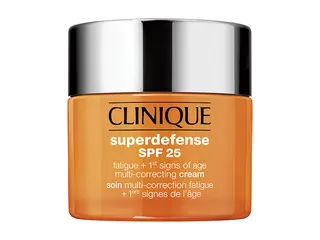 Produktfoto för Clinique Superdefense Broad Spectrum SPF 25 Fatigue + 1st Signs Of Age Multi-Correcting Cream, Unisex, 50 ml, Kräm, Torr hud, Mycket torr hud, Motverkar åldrande, Fuktgivande, Skyddande, Burk