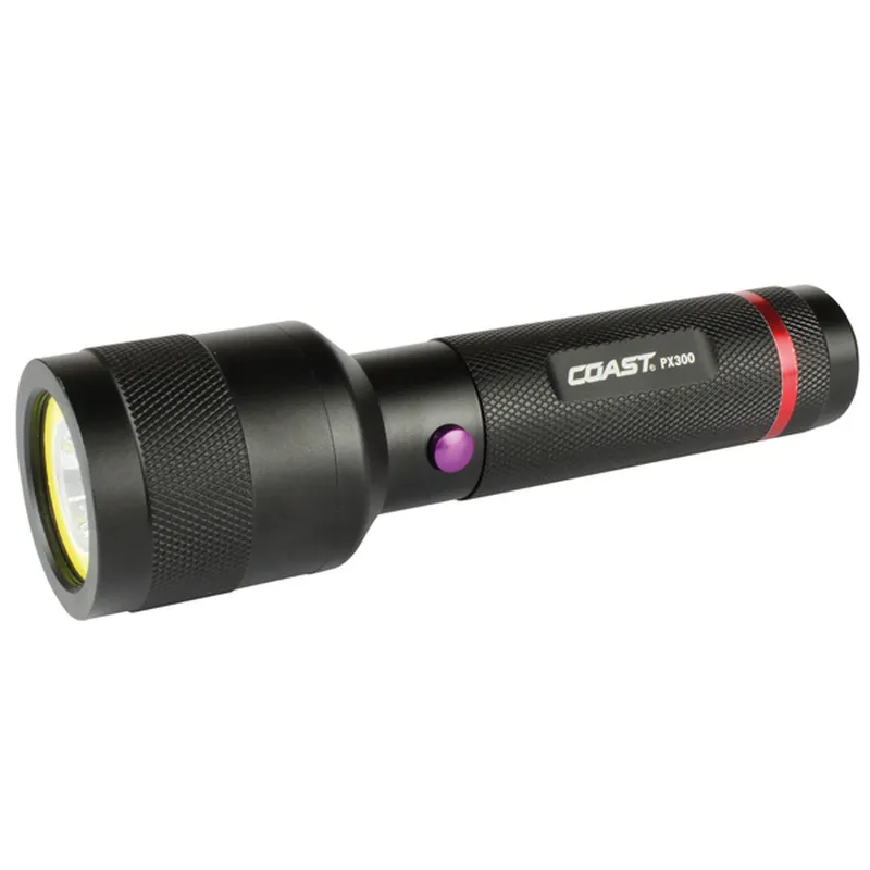 Alternativ bild 0 för COAST PX300 ljus vitt ljus (380lm - 27m) + UV-ljus (400nm - 7m)