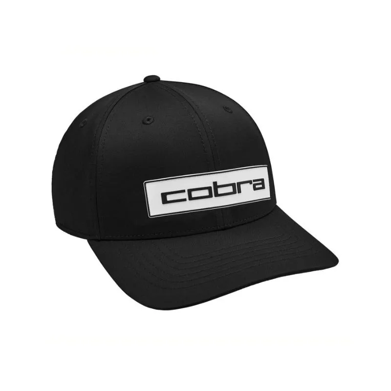 Bild 1 för Cobra - Svart adjustable Keps - Tour Tech Cap  Black/White Adjustable @ Hatstore