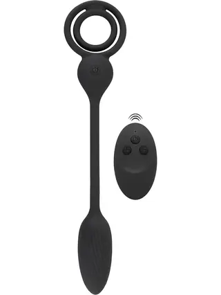 Produktfoto för Cock and Ball Ring with RC Butt Plug