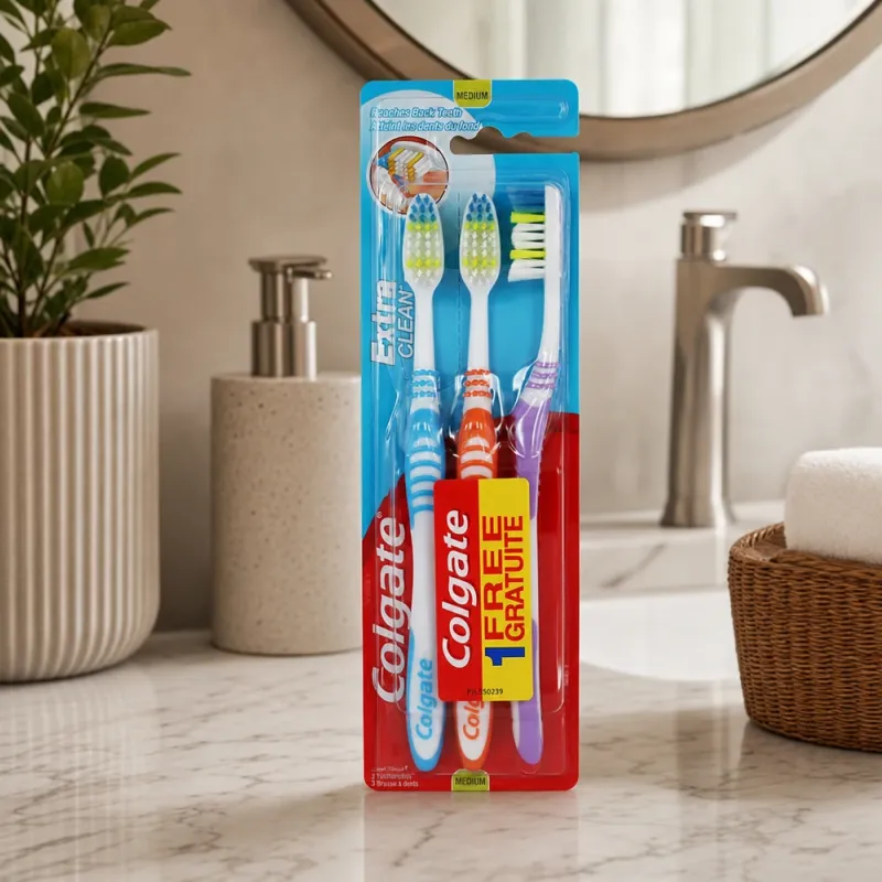 Bild 2 för Colgate Extra Clean Tandbørster - Medium - 3 pack