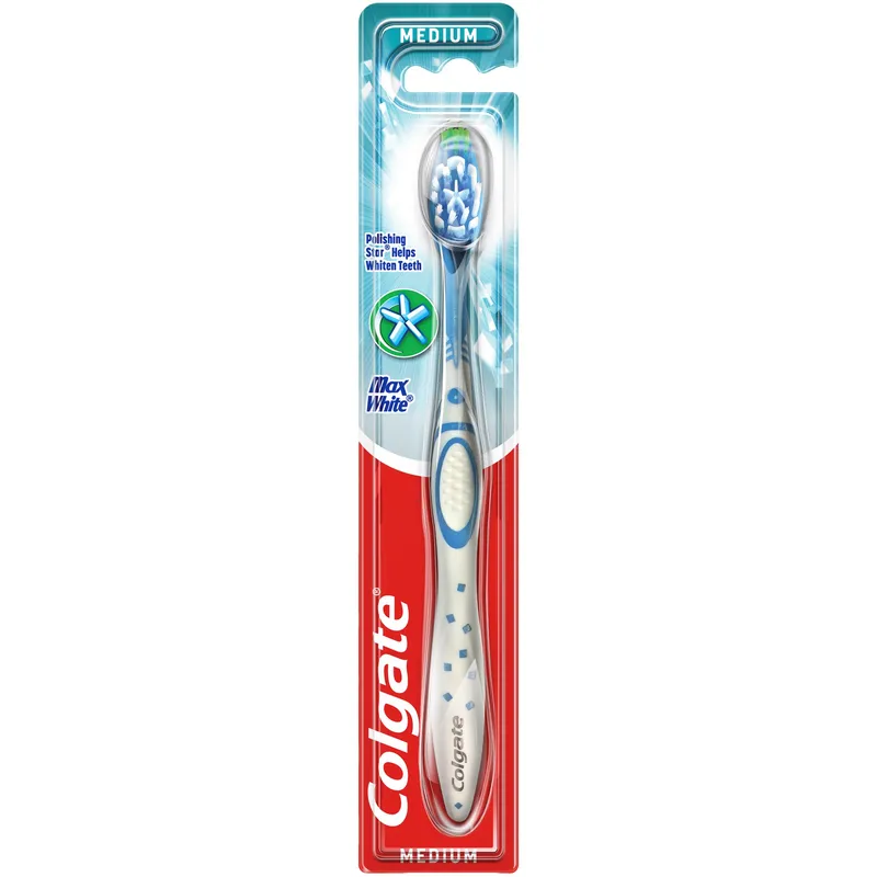Alternativ bild 0 för Colgate MaxWhite Tandbørste - Medium - Grå