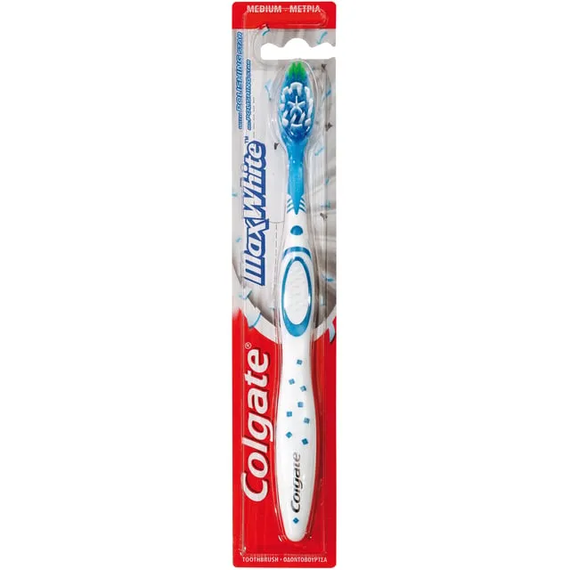 Alternativ bild 0 för Colgate MaxWhite Tandbørste - Medium - Grå