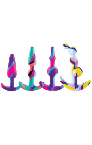 Produktfoto för Colorful Silicone Butt Plug Training Set
