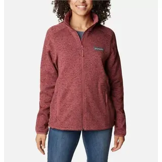 Produktfoto för Columbia W Sweater Weather Full Zip Beetroot Heather