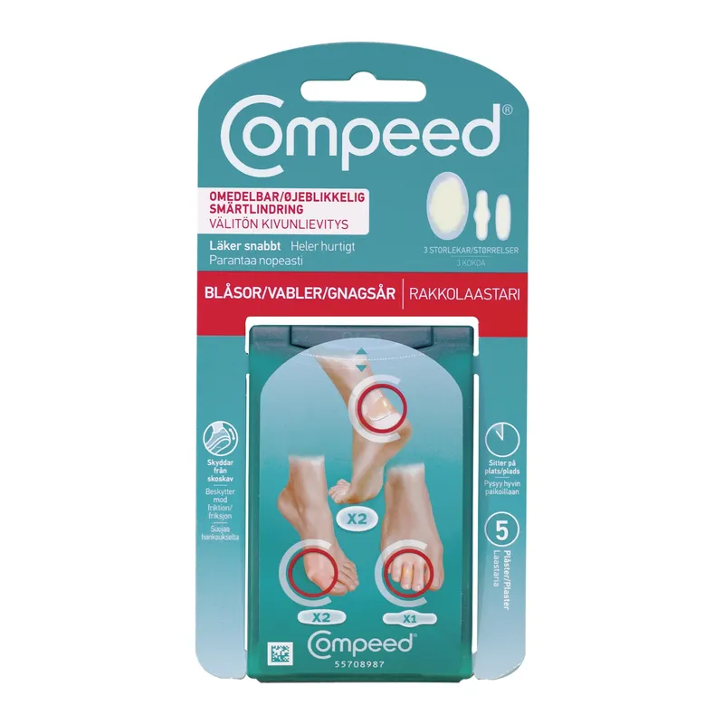 Bild 2 för Compeed Skavsårsplåster Mixpack 5 st