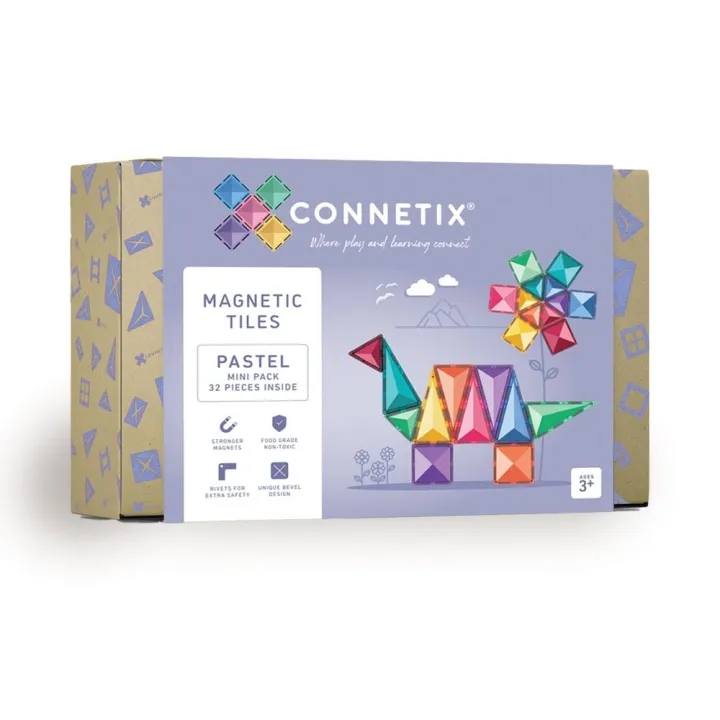 Alternativ bild 0 för Connetix Pastel Mini Pack 32-delar