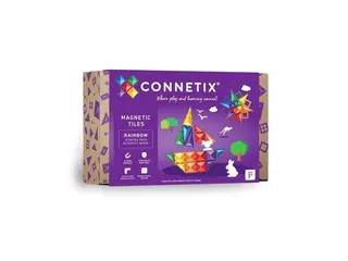 Produktfoto för Connetix Rainbow Starter Pack 60 Pieces (CT-R-00060-ST)