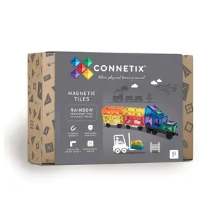 Produktfoto för Connetix Rainbow Transport 50-delar