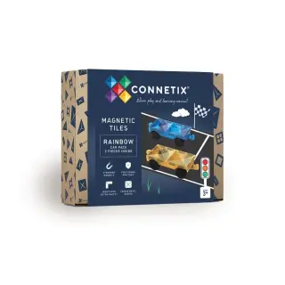 Produktfoto för Connetix Regnbågsbilpaket 2 delar - (CT-R-00002-CA)