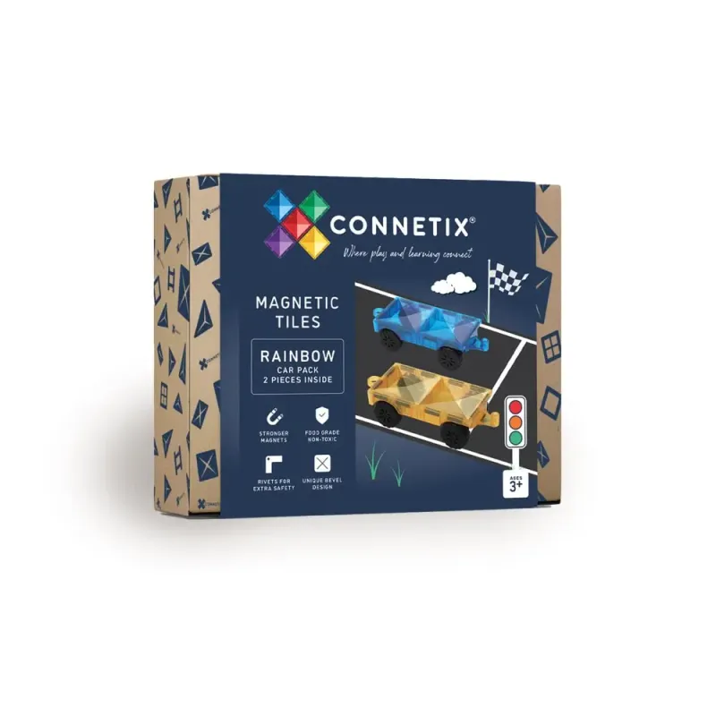 Alternativ bild 0 för Connetix Regnbågsbilpaket 2 delar - (CT-R-00002-CA)