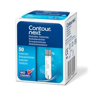 Produktfoto för Contour Diabetes Solutions Contour Next teststickor 50 st