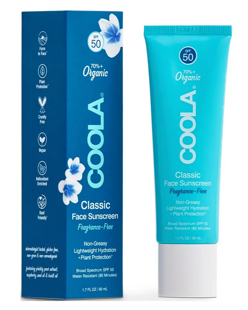 Bild 2 för COOLA Classic Face Sunscreen Fragrance Free SPF 50 50 ml