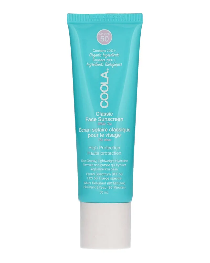 Bild 1 för COOLA Classic Face Sunscreen White Tea SPF 50 50 ml