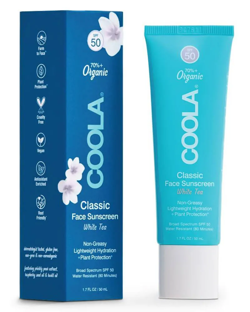 Bild 2 för COOLA Classic Face Sunscreen White Tea SPF 50 50 ml
