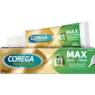 Produktfoto för Corega Max Hold+Fresh Fixativ för tandprotes 40 g
