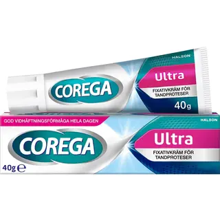 Produktfoto för Corega Ultra Cream Fixativkräm Tandproteser 40 g