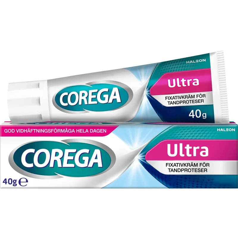 Bild 1 för Corega Ultra Cream Fixativkräm Tandproteser 40 g