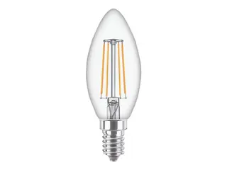 Produktfoto för Corepro Led Kerte 4,3W-40W/827 - E14 Klar B35 Corepro Led Kerte 4,3W (40W) E14 827 B35 Klar