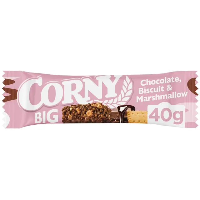 Alternativ bild 0 för Corny BIG Choco BiscuitMallow 40gx24st