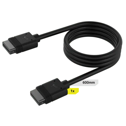Alternativ bild 0 för Corsair iCUE Link Cable 1x 600mm (Straight Connector)