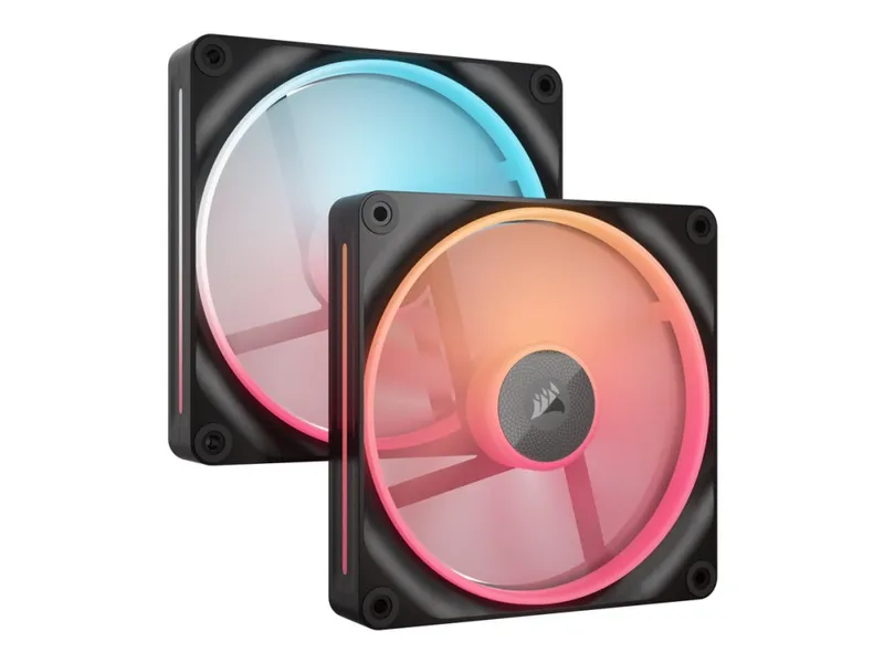 Alternativ bild 0 för Corsair iCUE LINK LX140-R 2-pack - Chassi fläkt - 140mm - Svart med RGB LED - 38 dBA