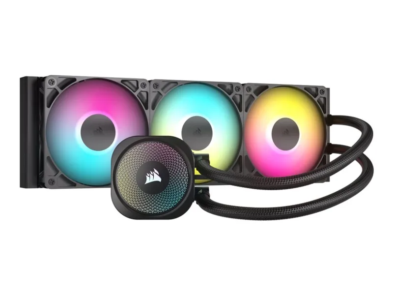 Alternativ bild 0 för Corsair NAUTILUS 360 ARGB Black - CPU Vattenkylare - Max 36 dBA