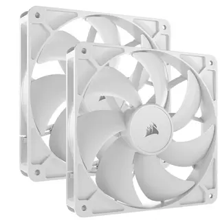 Produktfoto för CORSAIR RS140 White, 140mm Fan, Dual Pack