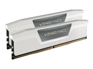 Produktfoto för Corsair Vengeance DDR5-6000 - 64GB - CL30 - Dual Channel (2 pcs) - AMD EXPO & Intel XMP - Vit
