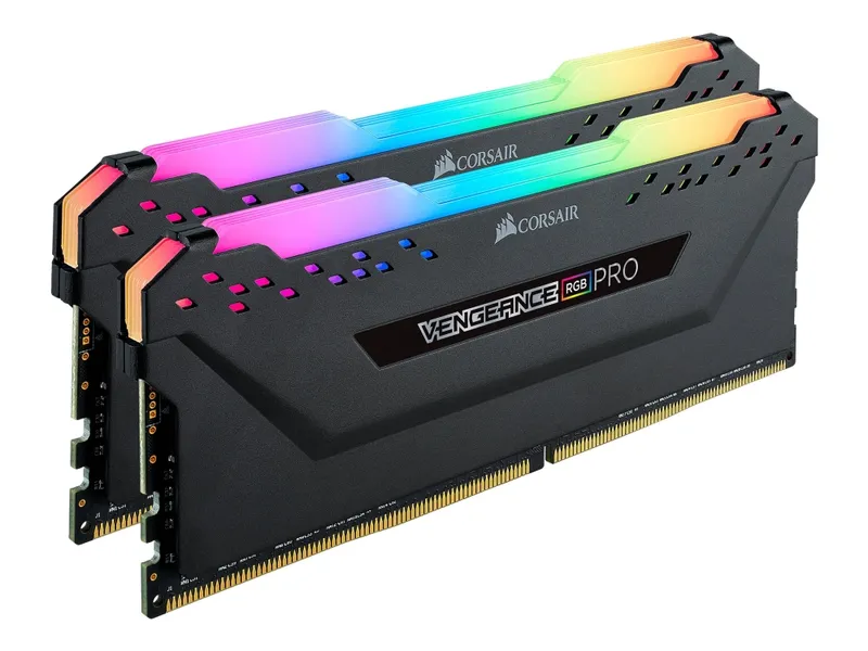 Alternativ bild 0 för CORSAIR Vengeance RGB PRO - DDR4 - sats - 32 GB: 2 x 16 GB - DIMM 288-pin - 3200 MHz / PC4-25600 - CL16 - 1.35 V - ej buffrad - icke ECC - svart