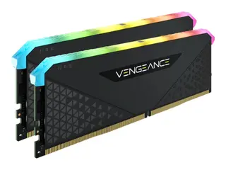 Produktfoto för Corsair Vengeance RGB RS DDR4-3200 - 16GB - CL16 - Dual Channel (2 st) - AMD Optimerad - Svart med RGB
