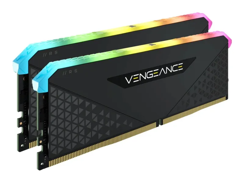 Alternativ bild 0 för Corsair Vengeance RGB RS DDR4-3200 - 16GB - CL16 - Dual Channel (2 st) - AMD Optimerad - Svart med RGB