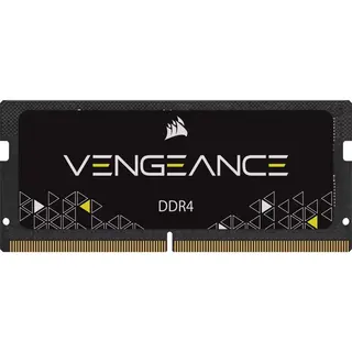 Produktfoto för Corsair Vengeance SODIMM DDR4-3200 - 8GB - CL22 - Single Channel (1 st) - Svart