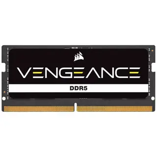 Produktfoto för Corsair Vengeance SODIMM DDR5-4800 - 16GB - CL40 - Single Channel (1 st) - Intel XMP - Svart