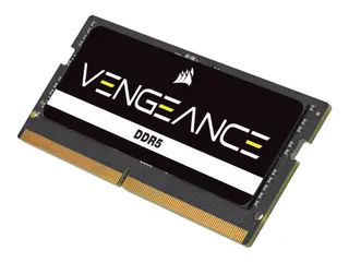 Produktfoto för Corsair Vengeance SODIMM DDR5-4800 - 16GB - CL40 - Single Channel (1 st) - Intel XMP - Svart