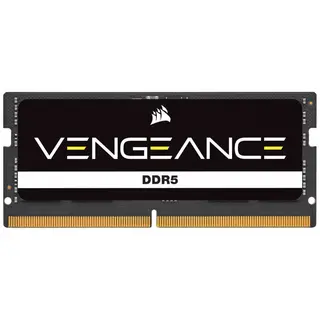 Produktfoto för Corsair Vengeance SODIMM DDR5-4800 - 32GB - CL40 - Single Channel (1 st) - Intel XMP - Svart