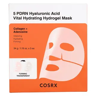 Produktfoto för COSRX 5 PDRN Hyaluronic Acid Vital Hydrating Hydrogel Mask 3pcs