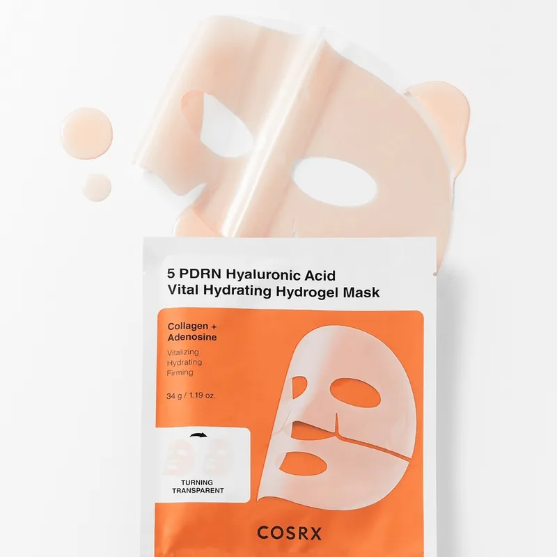 Bild 3 för COSRX 5 PDRN Hyaluronic Acid Vital Hydrating Hydrogel Mask 3pcs