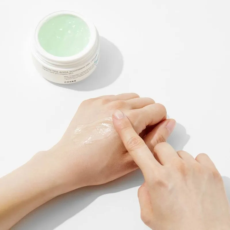 Bild 4 för COSRX - Hydrium Green Tea Aqua Soothing Gel Day Cream 50 ml på Skincity.com