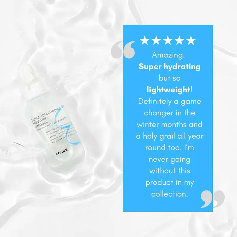 Bild 2 för COSRX Hydrium Triple Hyaluronic Moisture Ampoule 40 ml