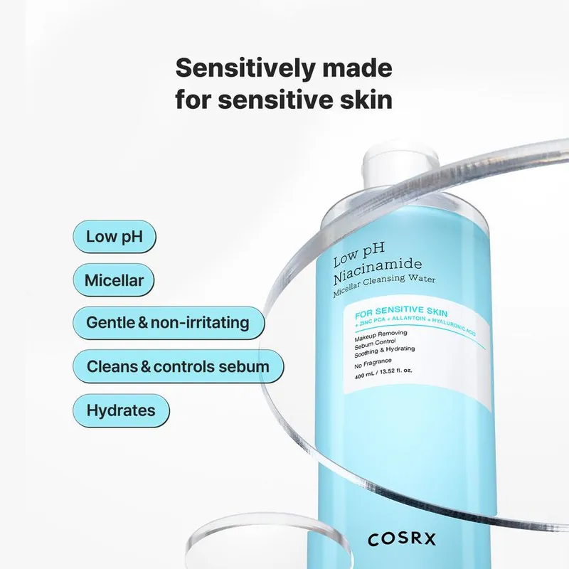 Bild 5 för COSRX Low pH Niacinamide Micellar Cleansing Water 400 ml