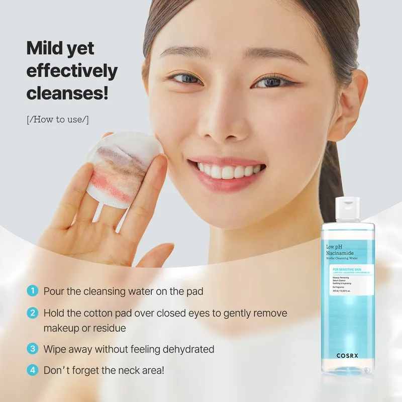Bild 6 för COSRX Low pH Niacinamide Micellar Cleansing Water 400 ml